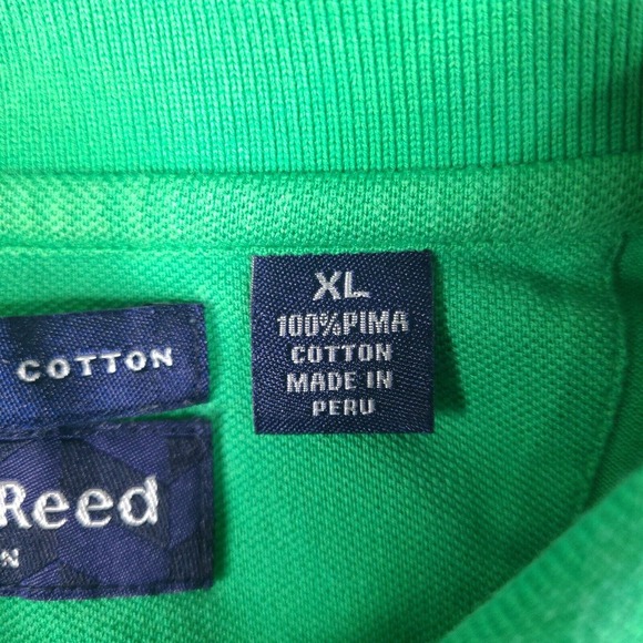 Austin Reed Polo Shirt Mens XL Green Peruvian Pima Cotton Short Sleeve - Picture 6 of 13